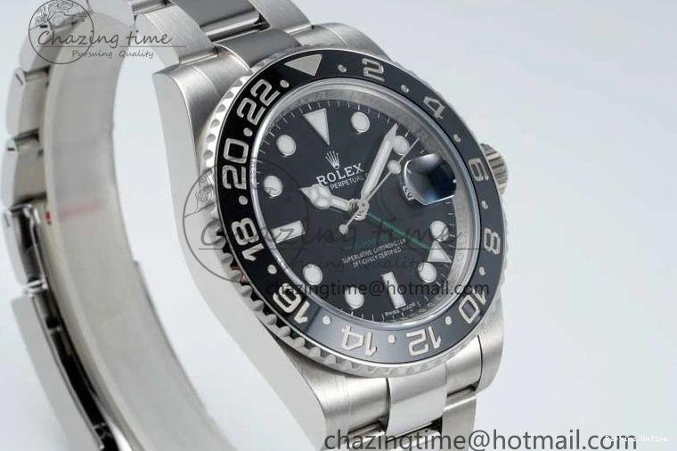 0114 GMT-Master II 116710 LN Black Ceramic 904L Steel NTF 1:1 Best Edition on Oyster Strap VR3186 CHS WaterResistant 2300